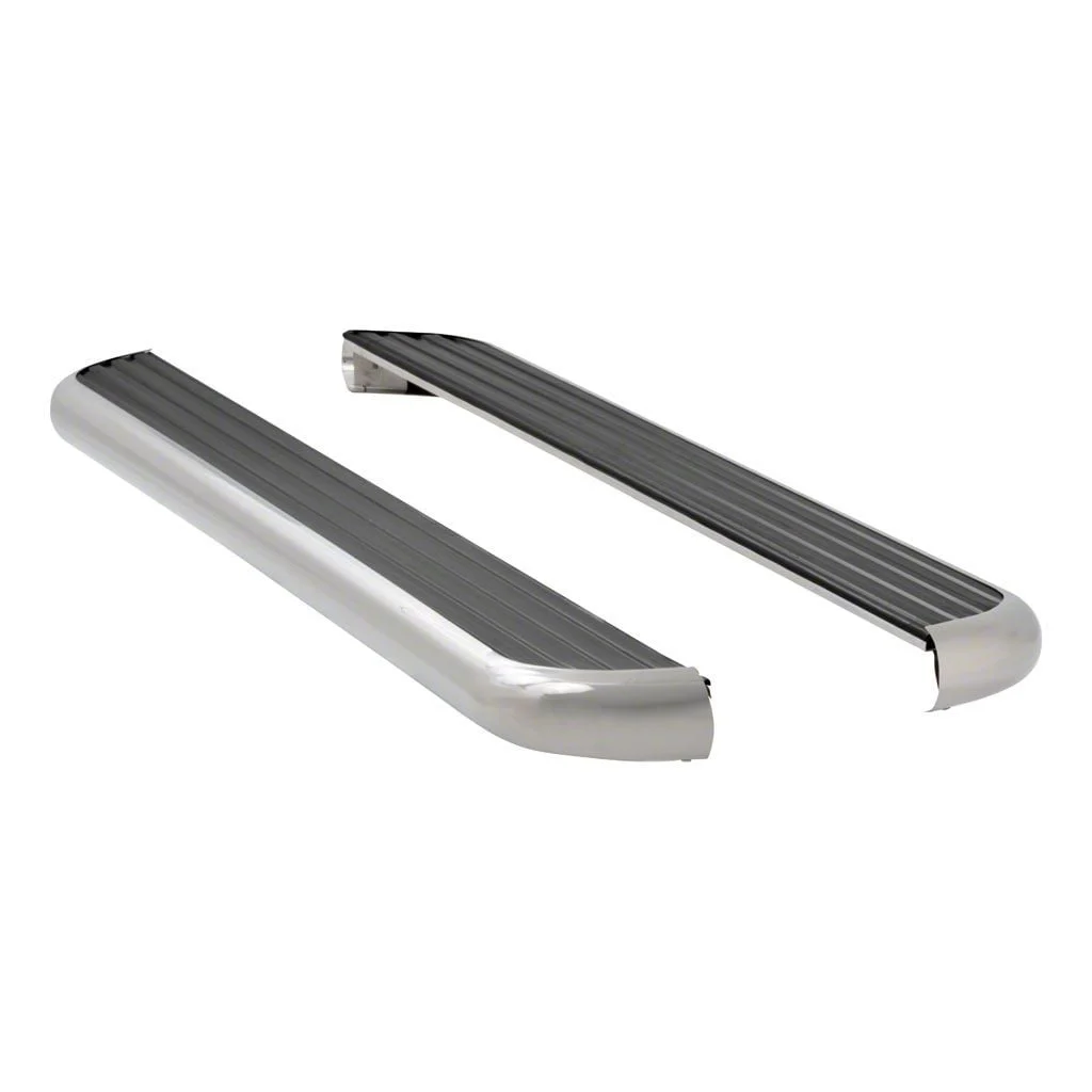 MegaStep 6.50-Inch Running Boards; Polished Stainless (19-26 RAM 1500 Crew Cab)