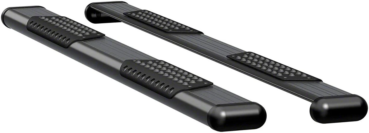 O-Mega II 6-Inch Oval Side Step Bars; Textured Black (19-26 RAM 1500 Quad Cab)