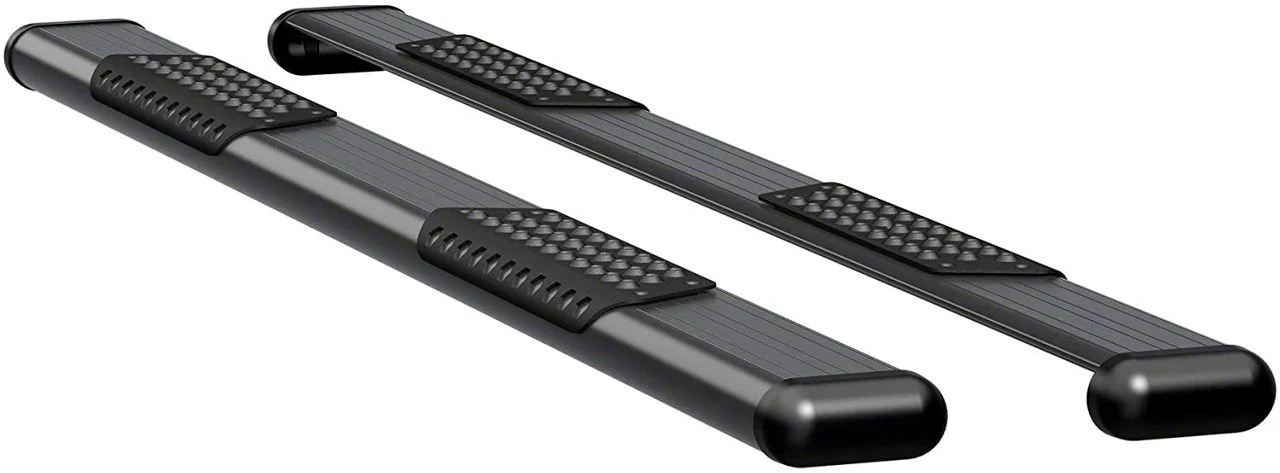 O-Mega II 6-Inch Oval Side Step Bars; Textured Black (19-26 RAM 1500 Crew Cab)