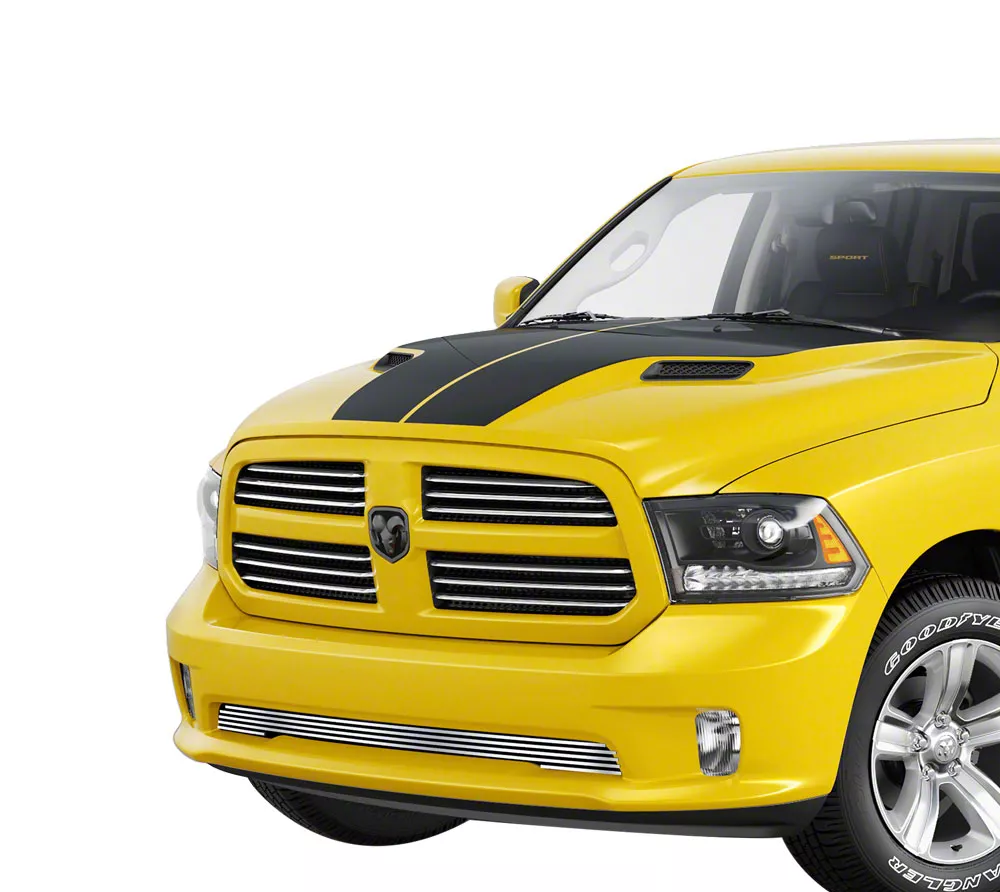 Stainless Steel Billet Lower Grille Insert; Chrome (13-18 RAM 1500 Express, Sport)