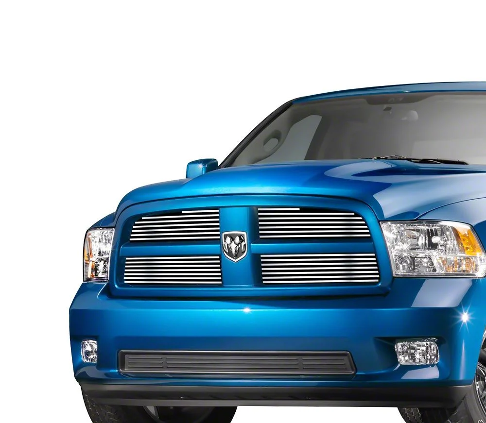 Stainless Steel Billet Upper Grille Overlay; Chrome (09-12 RAM 1500)