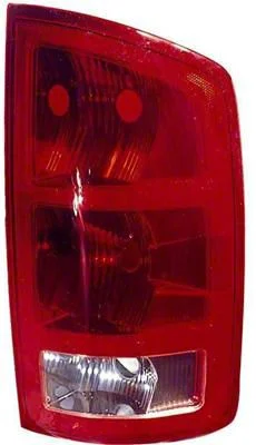 CAPA Replacement Tail Light; Chrome Housing; Red/Clear Lens; Driver Side (02-06 RAM 1500)