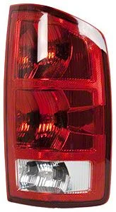 Replacement Tail Light; Chrome Housing; Red/Clear Lens; Passenger Side (02-06 RAM 1500)