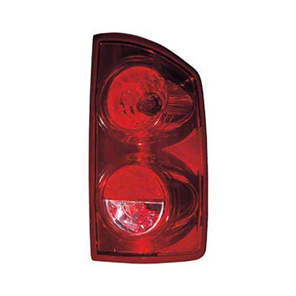 Replacement Tail Light; Chrome Housing; Red/Clear Lens; Passenger Side (07-08 RAM 1500)