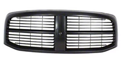 Upper Replacement Grille Shell; Black (06-08 RAM 1500)