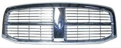 Upper Replacement Grille Shell; Chrome (06-08 RAM 1500)