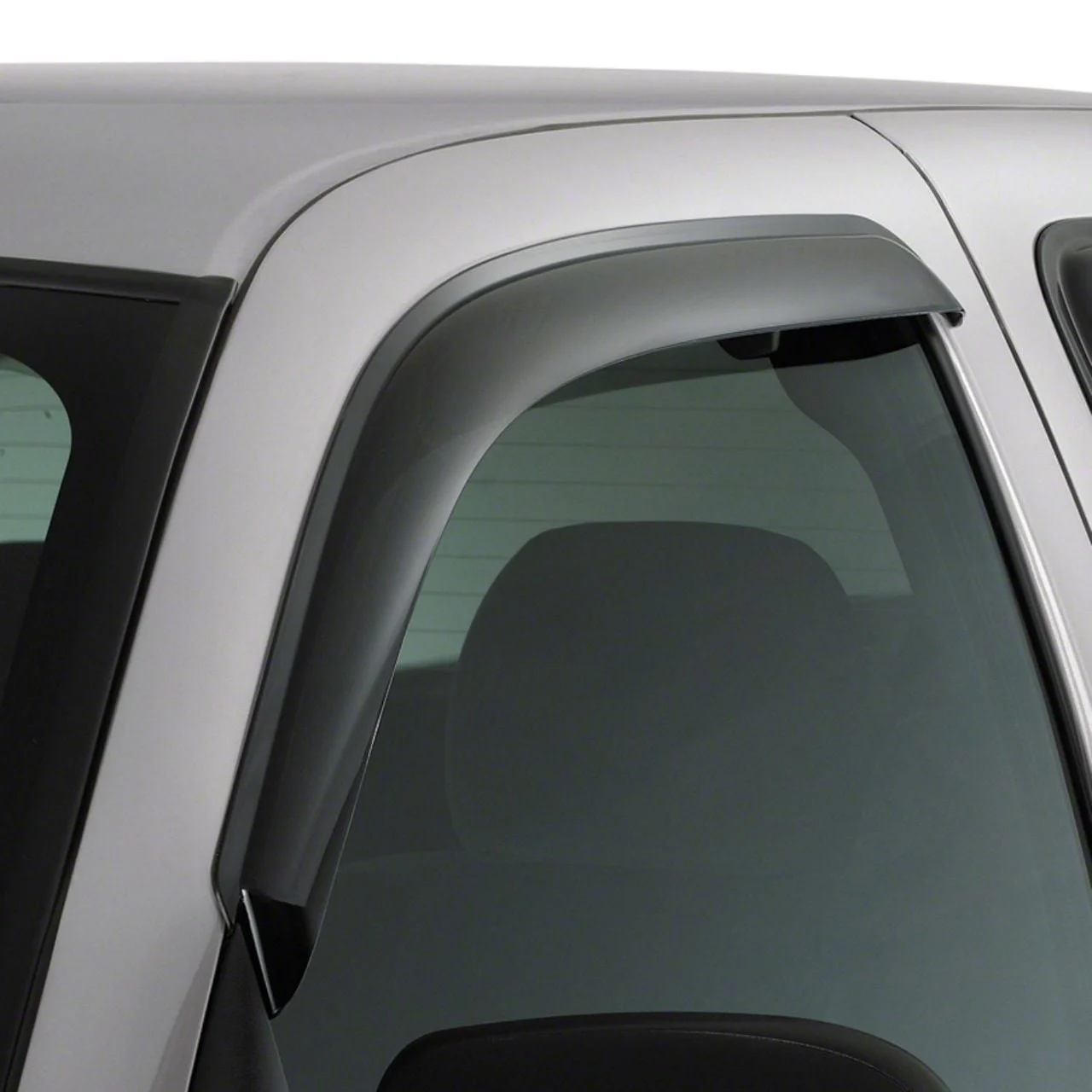 Ventvisor Window Deflectors; Front; Dark Smoke (09-18 RAM 1500 Regular Cab)