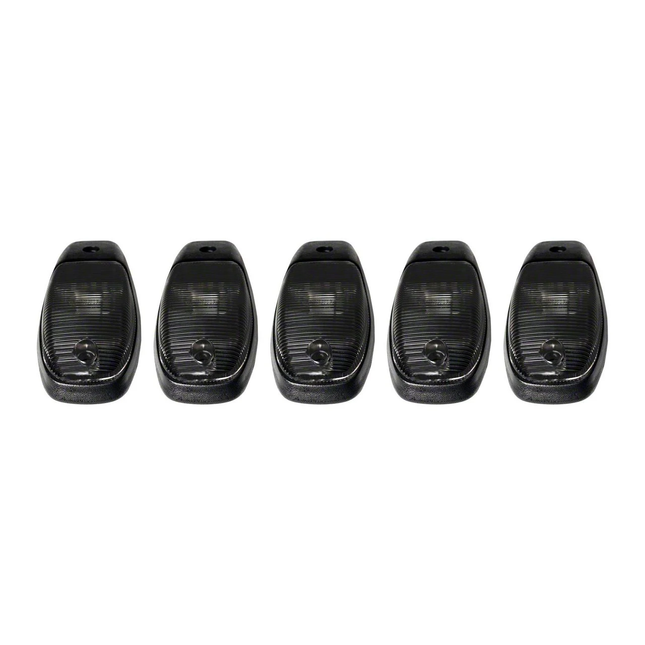 5-Piece Amber LED Roof Cab Lights; Smoked Lens (19-26 RAM 2500)