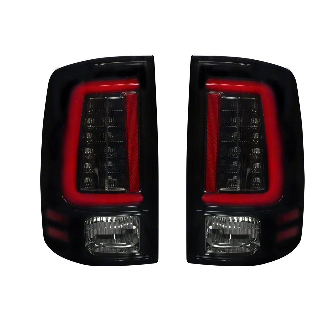 OLED Tail Lights; Black Housing; Smoked Lens (14-18 RAM 2500 w/ Factory LED Tail Lights)