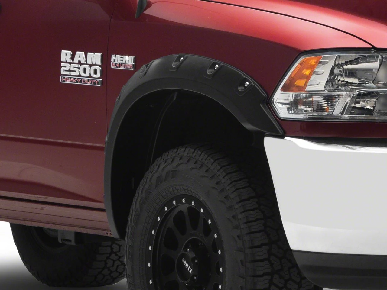 Pocket Rivet Fender Flares; Smooth (10-18 RAM 2500 SRW)