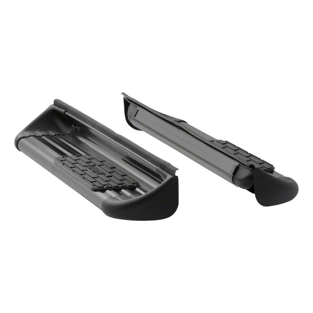 Stainless Side Entry Running Boards without Mounting Brackets; Textured Black (10-26 RAM 2500 Regular Cab)