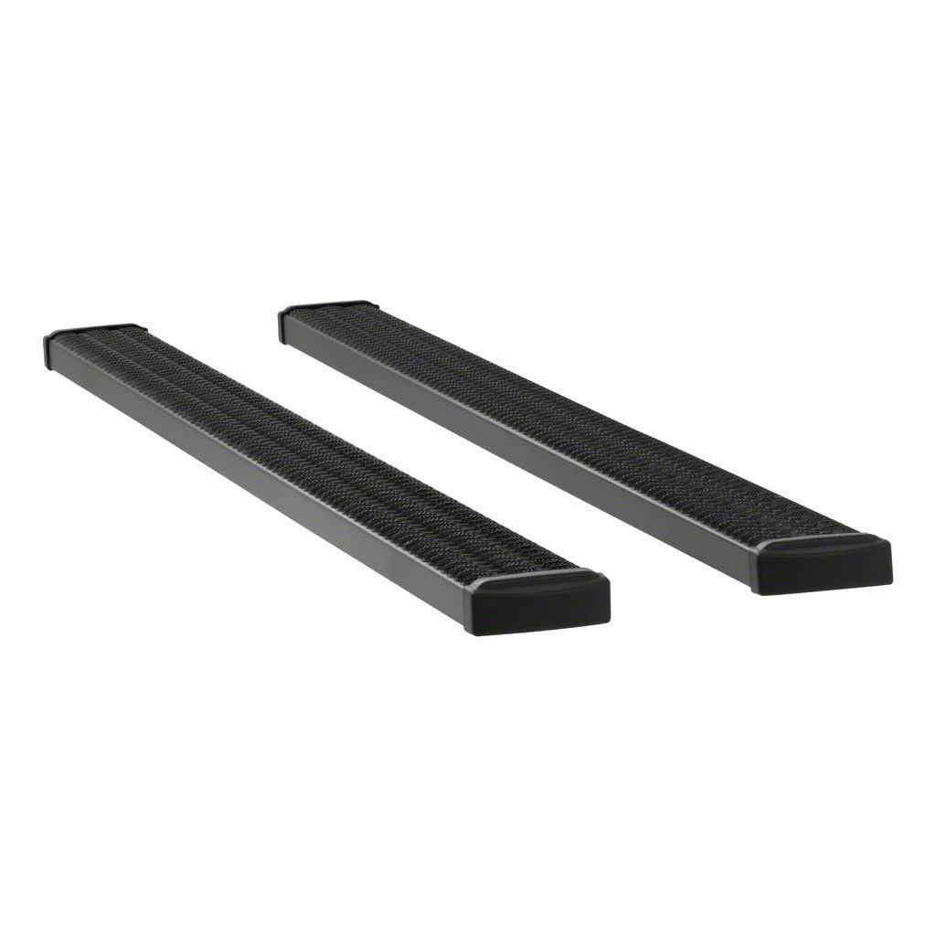 Grip Step 7-Inch Wheel-to-Wheel Running Boards; Textured Black (14-26 RAM 2500 Regular Cab w/ 8-Foot Box)