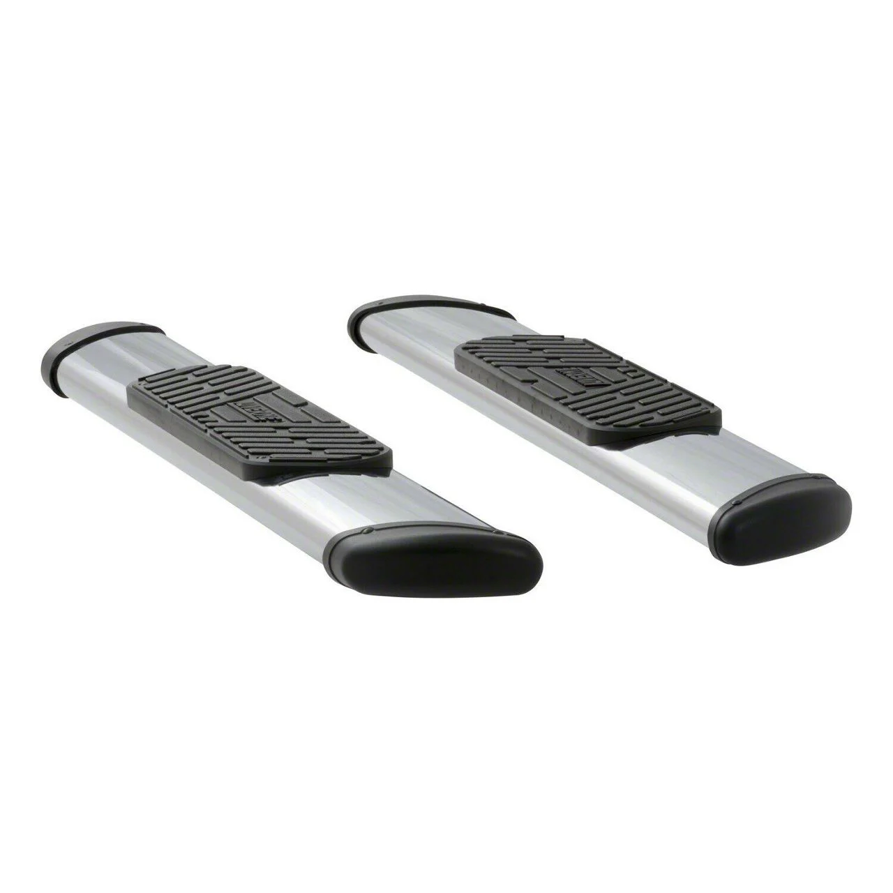 Regal 7-Inch Oval Side Step Bars; Body Mount; Polished Stainless (10-26 RAM 2500 Regular Cab)