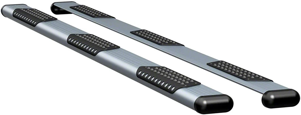 O-Mega II 6-Inch Wheel-to-Wheel Oval Side Step Bars; Silver (14-18 RAM 2500 Mega Cab)