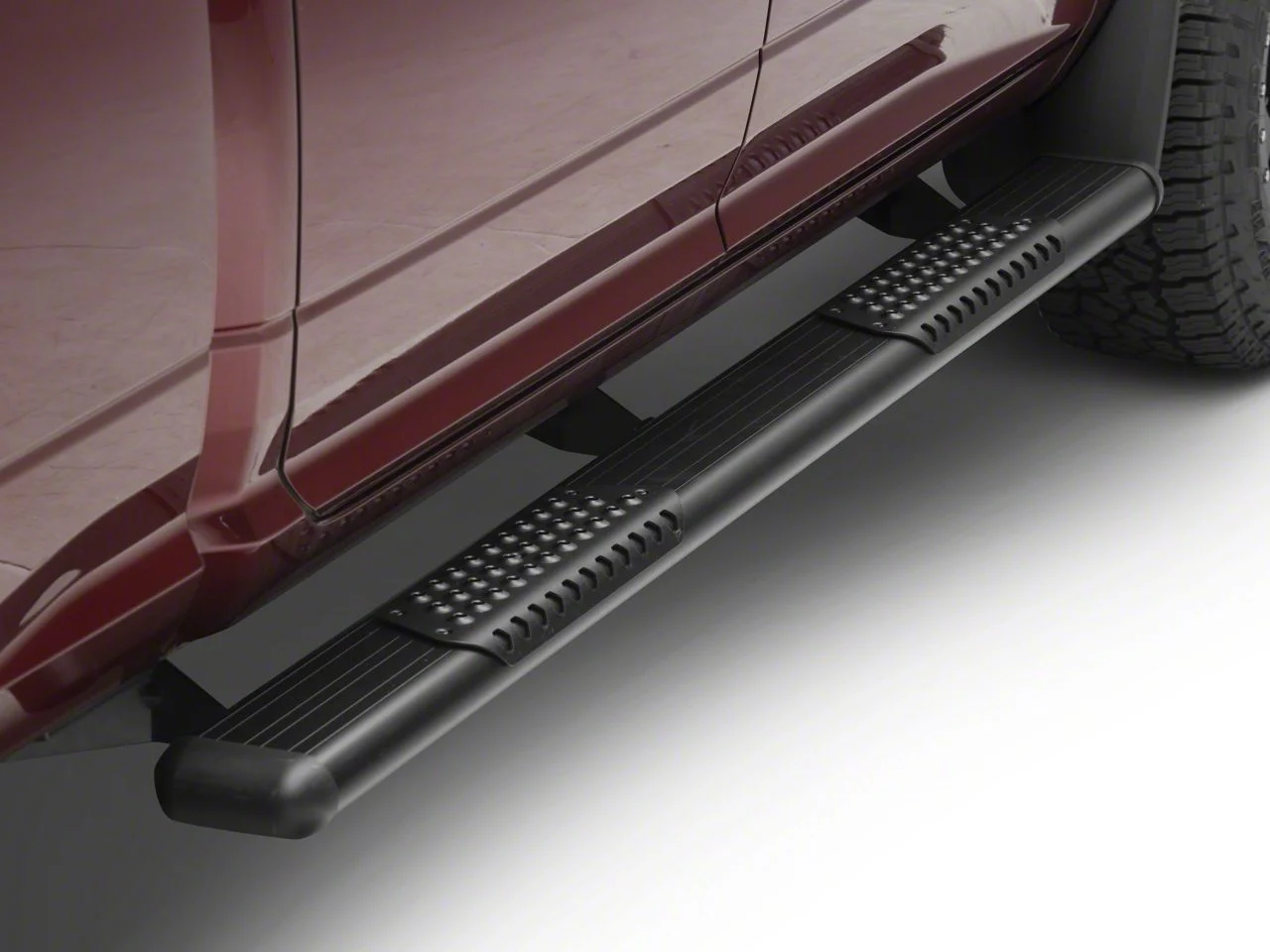 O-Mega II 6-Inch Oval Side Step Bars; Body Mount; Textured Black (10-26 RAM 2500 Crew Cab)