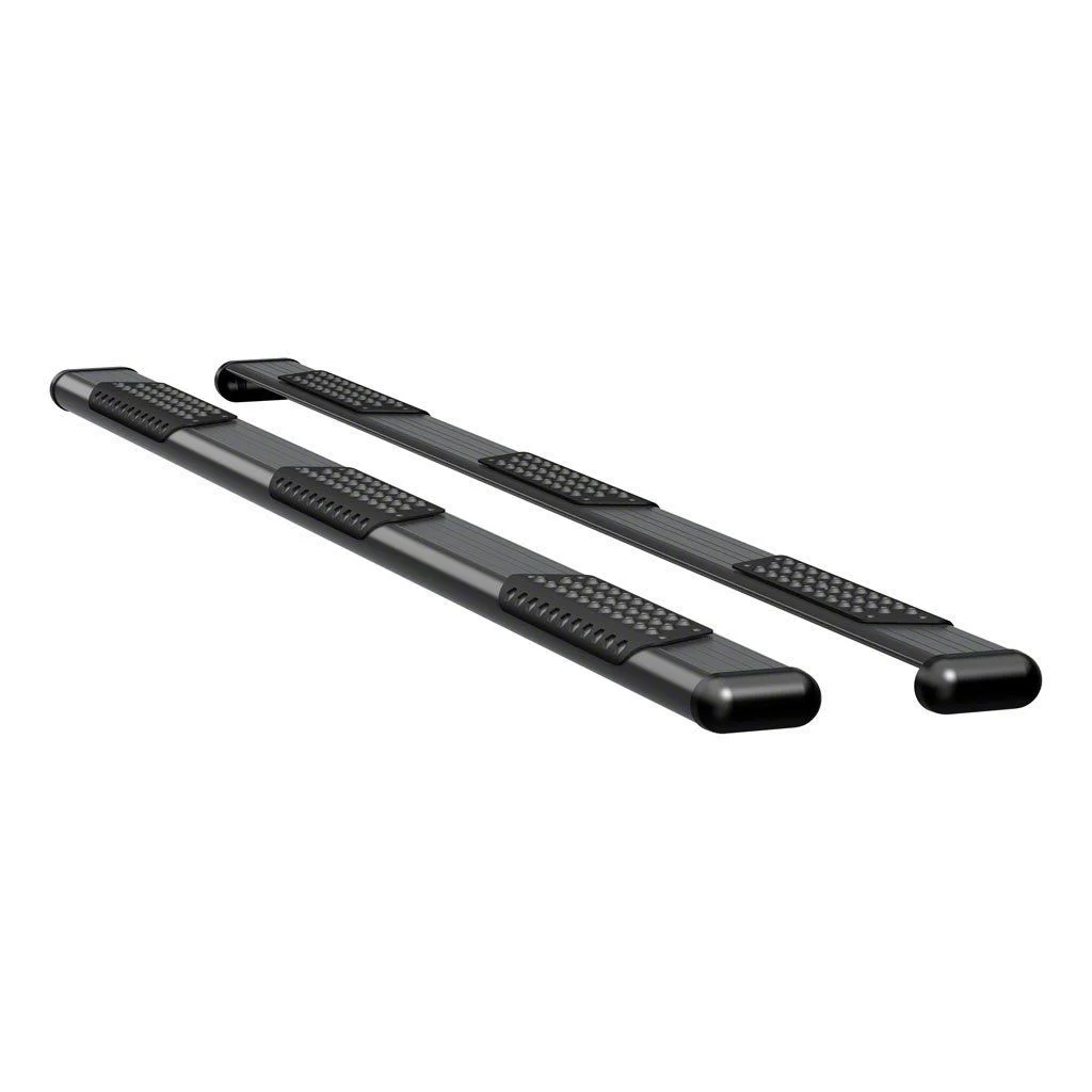 O-Mega II 6-Inch Wheel-to-Wheel Oval Side Step Bars without Mounting Brackets; Textured Black (06-18 RAM 2500 Mega Cab)