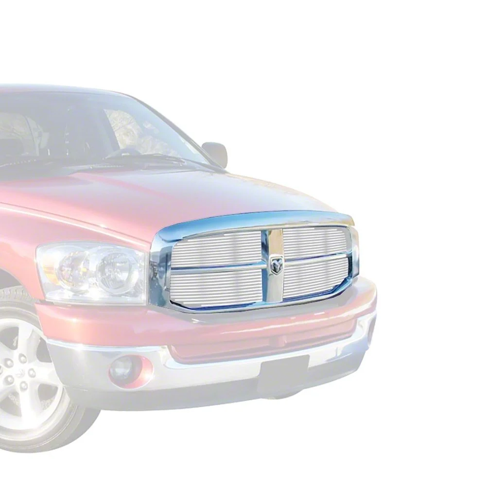 Four Piece Stainless Steel Billet Upper Inner Grille Insert Overlay; Chrome (06-09 RAM 2500)