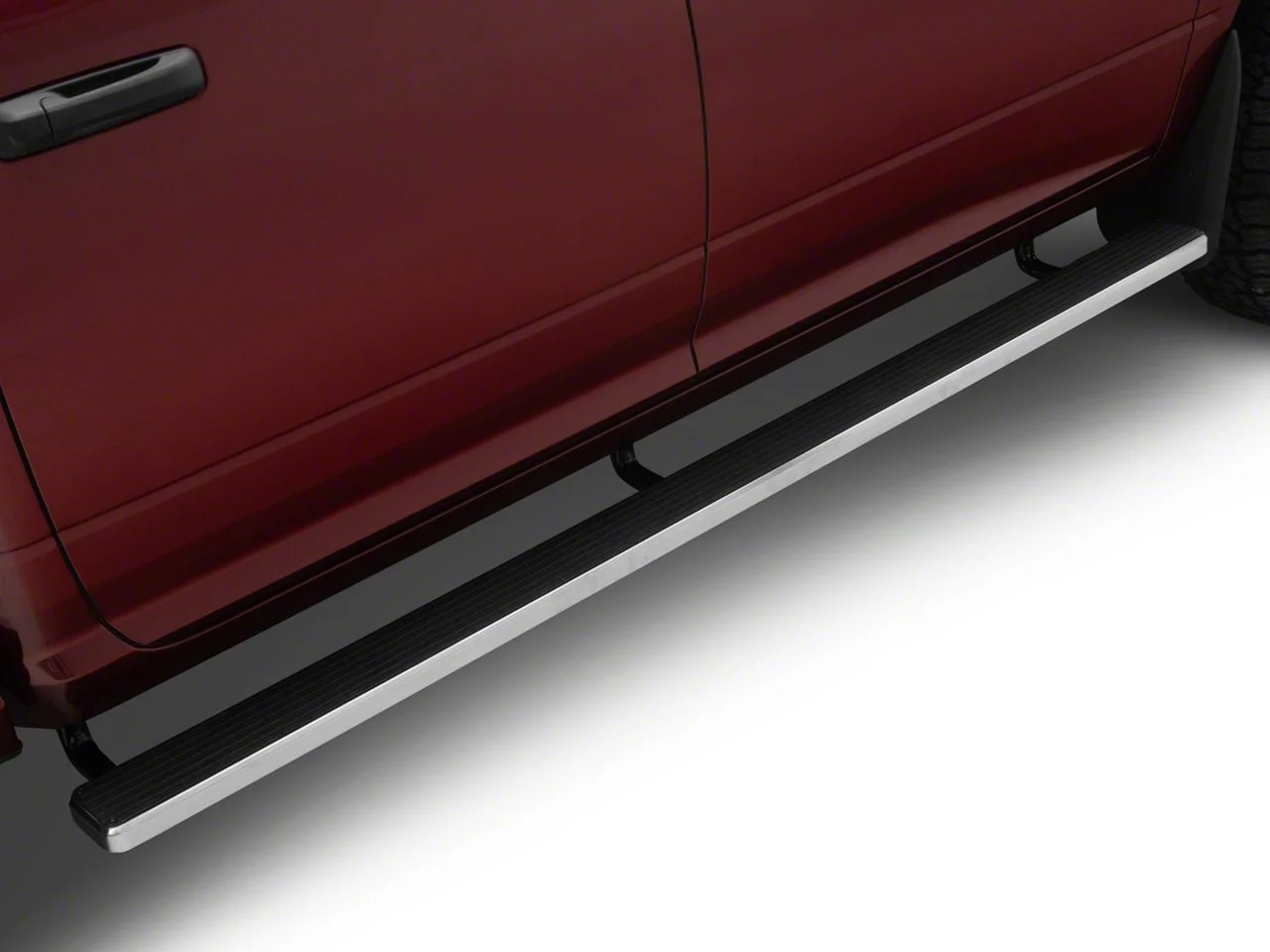 5-Inch iStep Running Boards; Hairline Silver (10-26 RAM 3500 Crew Cab)