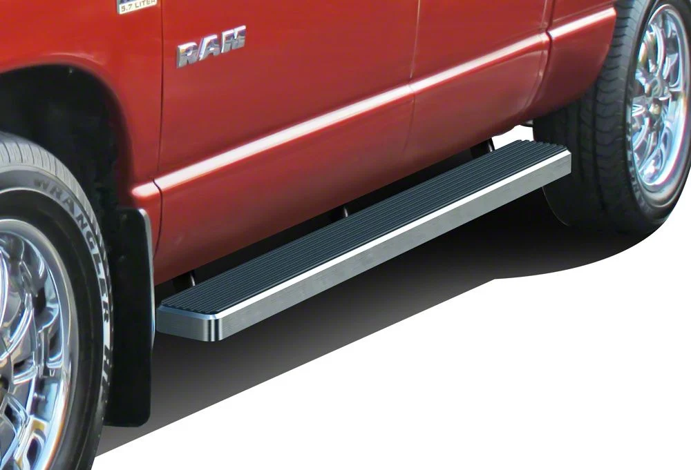 5-Inch iStep Running Boards; Hairline Silver (03-09 RAM 3500 Quad Cab)