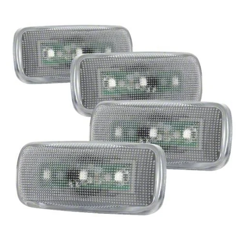Amber LED Side Fender Lights; Clear (10-14 RAM 3500 DRW)