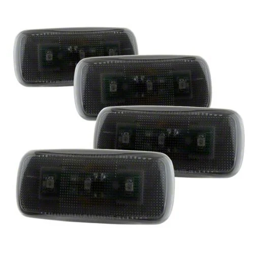 Amber LED Side Fender Lights; Smoked (10-14 RAM 3500 DRW)