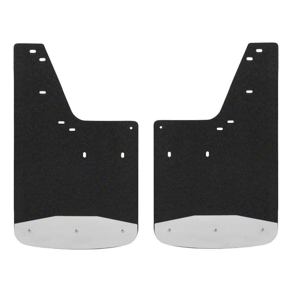 Textured Rubber Mud Guards; Front or Rear; 12-Inch x 20-Inch (03-09 RAM 3500)
