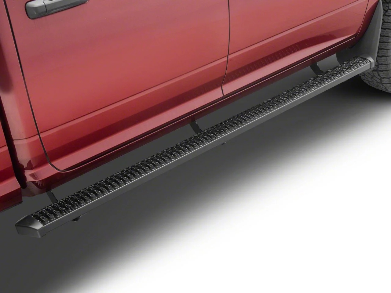 SlimGrip 5-Inch Running Boards; Textured Black (10-26 RAM 3500 Crew Cab)