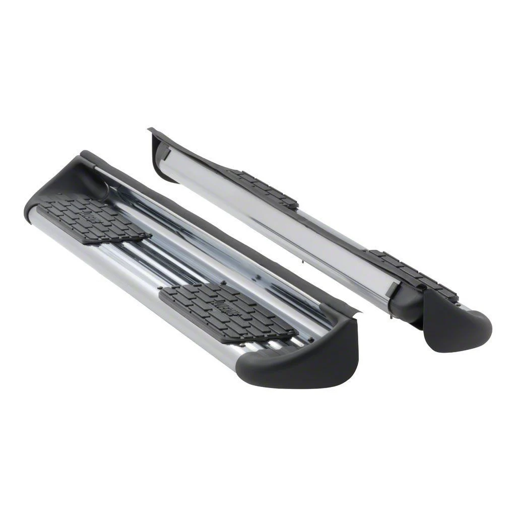 Stainless Side Entry Running Boards without Mounting Brackets; Polished (06-10 RAM 3500 Mega Cab)