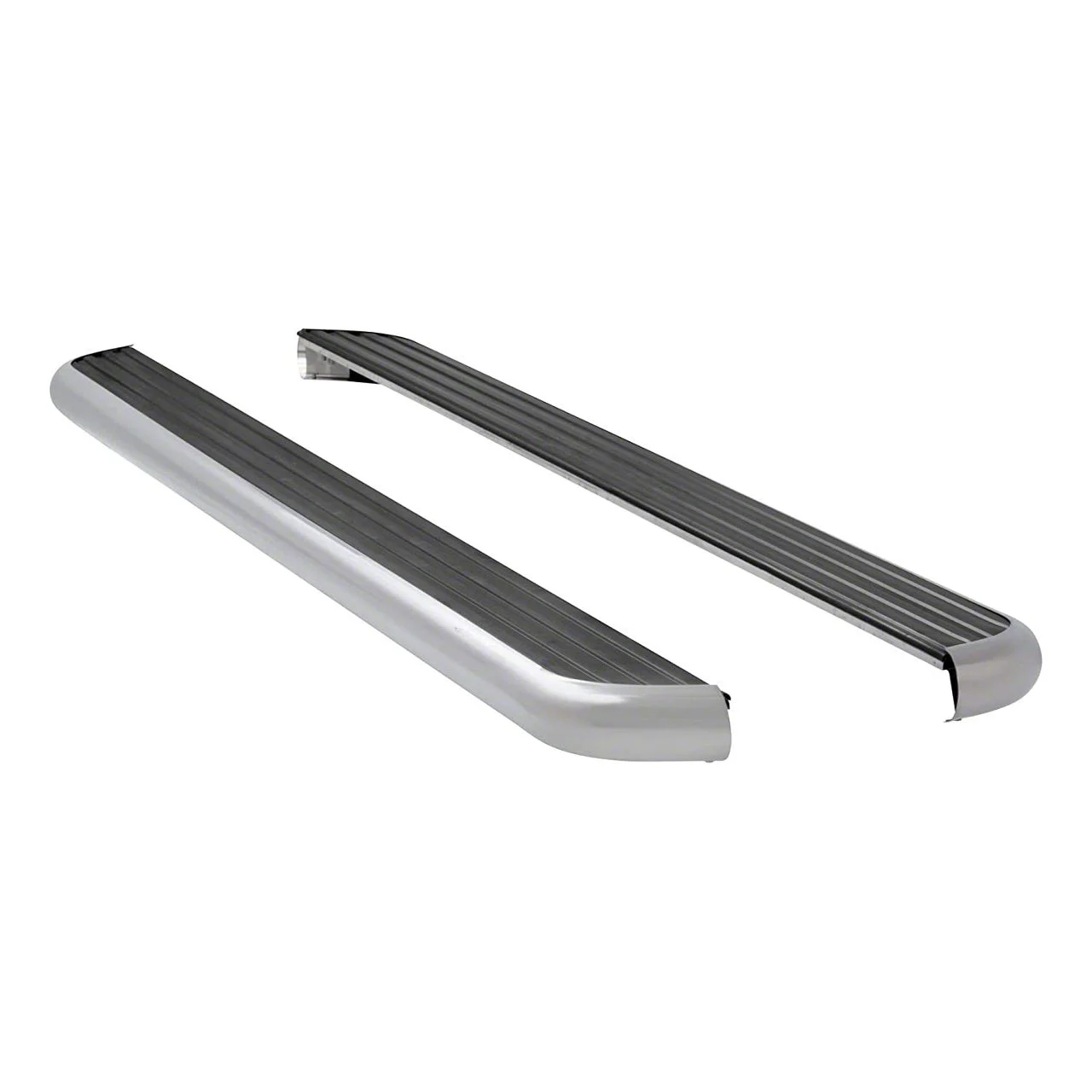MegaStep 6.50-Inch Wheel-to-Wheel Running Boards; Body Mount; Polished Stainless (03-09 RAM 3500 Quad Cab w/ 8-Foot Box)