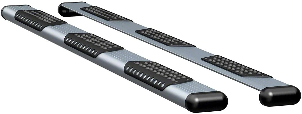 O-Mega II 6-Inch Oval Side Step Bars; Silver (10-26 RAM 3500 Mega Cab)