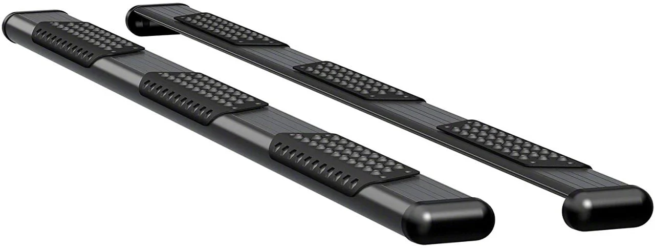 O-Mega II 6-Inch Oval Side Step Bars; Textured Black (10-26 RAM 3500 Mega Cab)