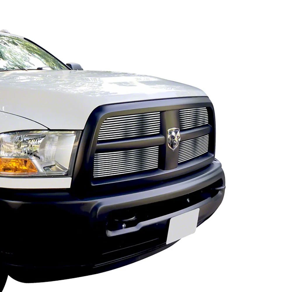 Stainless Steel Billet Upper Grille Overlay; Chrome (10-12 RAM 3500, Excluding Laramie)