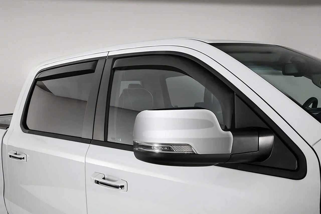 Ventgard Window Deflectors; Smoked (19-26 RAM 3500 Crew Cab)