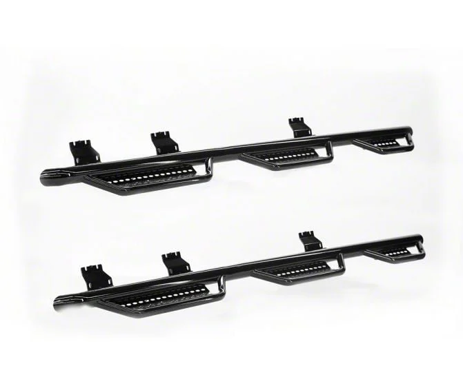 Ranch Hand Legend Series 6-Step Wheel to Wheel Side Step Bars; Gloss Black (14-18 Sierra 1500 Double Cab)