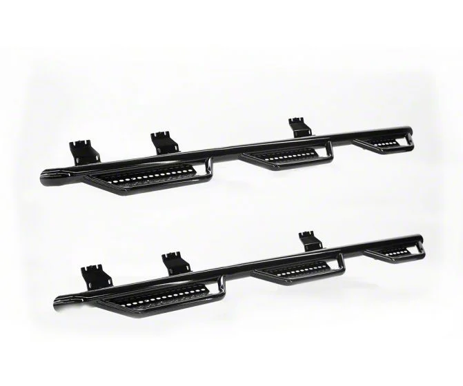 Ranch Hand Legend Series 6-Step Wheel to Wheel Side Step Bars; Gloss Black (14-18 Silverado 1500 Double Cab)