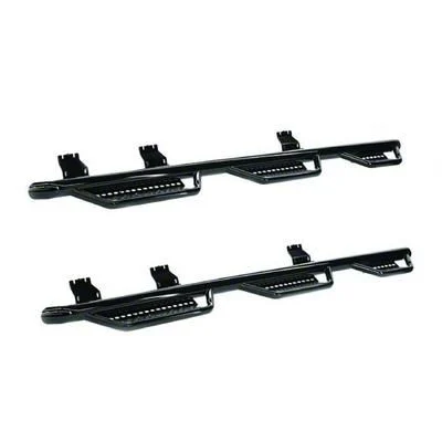 Ranch Hand Legend Series 6-Step Wheel to Wheel Side Step Bars; Gloss Black (19-26 Silverado 1500 Double Cab)