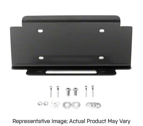 Ranch Hand Midnight Series Front Bumper Winch Plate Mount (15-19 Silverado 2500 HD)