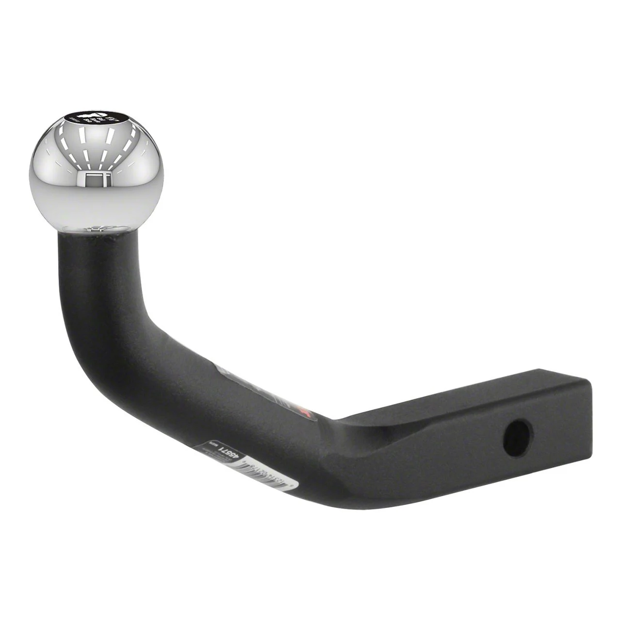 1-1/4-Inch Receiver Hitch Euro Ball Mount with 1-7/8-Inch Ball; 4-5/8-Inch Rise (Universal; Some Adaptation May Be Required)