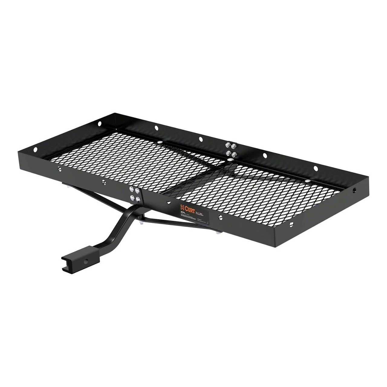 1-1/4 to 2-Inch Receiver Hitch Tray-Style Cargo Carrier; 48-Inch x 20-Inch (Universal; Some Adaptation May Be Required)