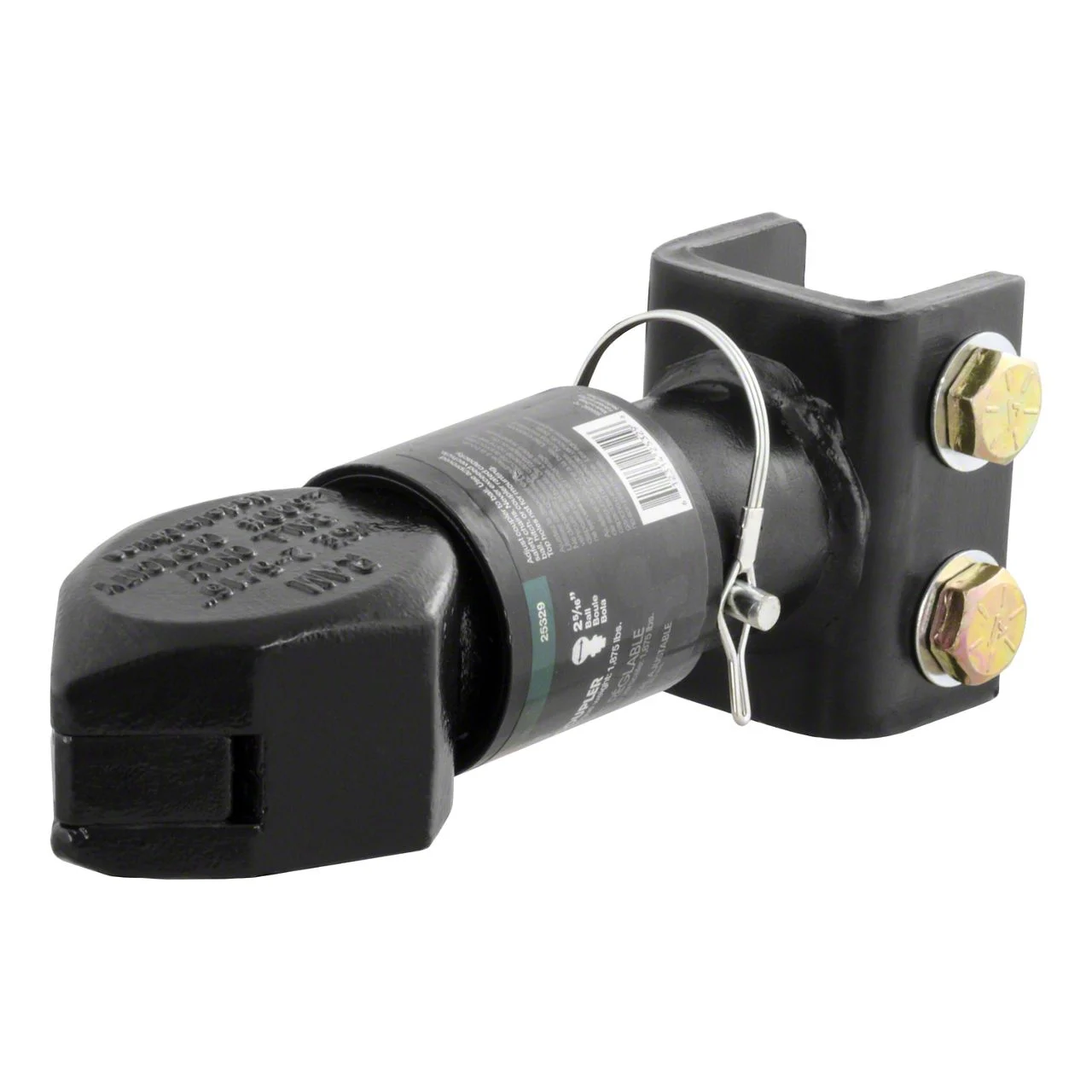 2-5/16-Inch Channel-Mount Coupler with Sleeve-Lock; Black