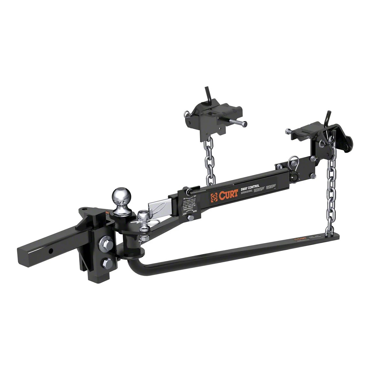 2-Inch MV Round Bar Weight Distribution Receiver Hitch Kit; 8,000 to 10,000 lb. (Universal; Some Adaptation May Be Required)