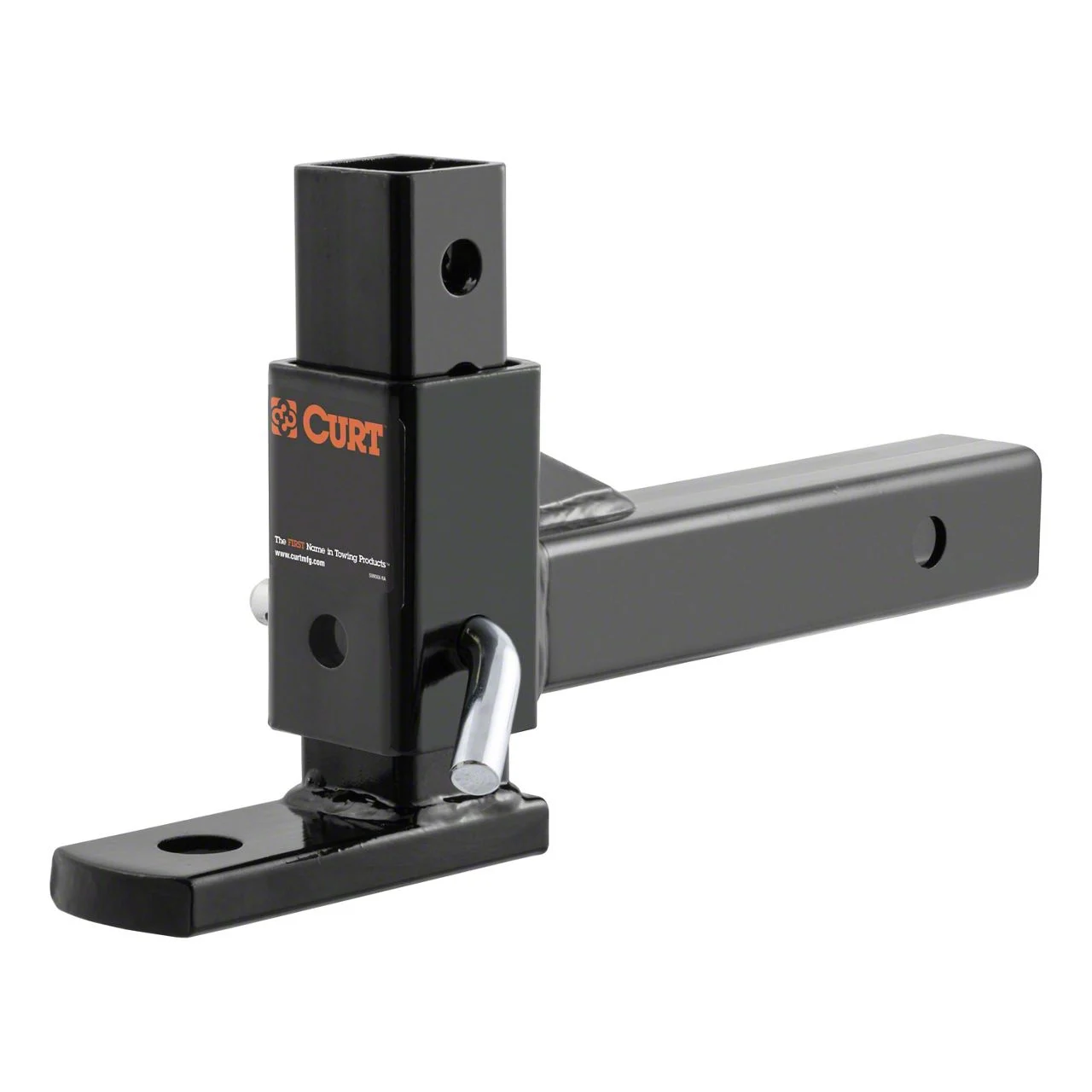 2-Inch Receiver Hitch Adjustable Ball Mount; 7-1/2-Inch Drop (Universal; Some Adaptation May Be Required)