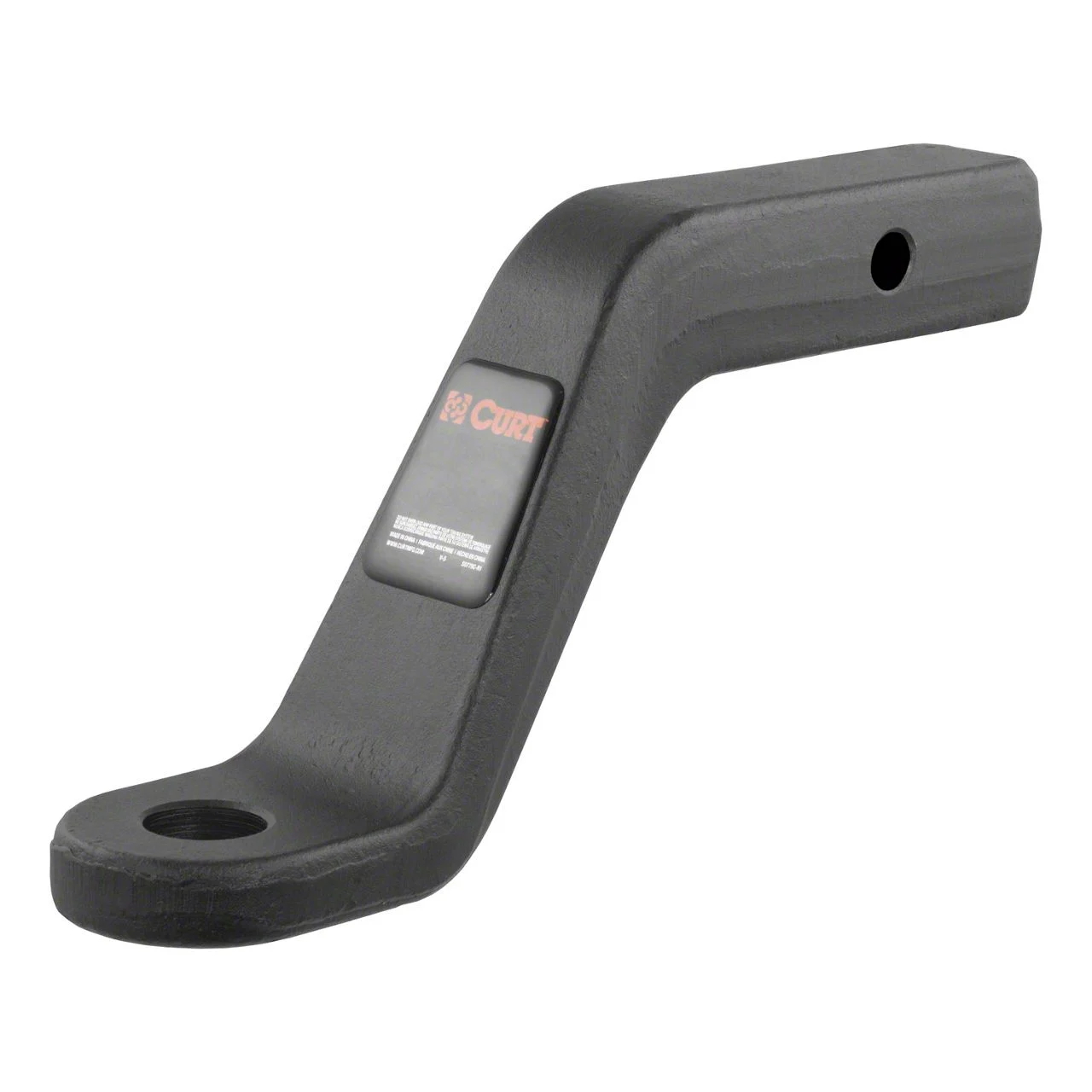 2-Inch Receiver Hitch Forged Ball Mount; 6-Inch Drop (Universal; Some Adaptation May Be Required)