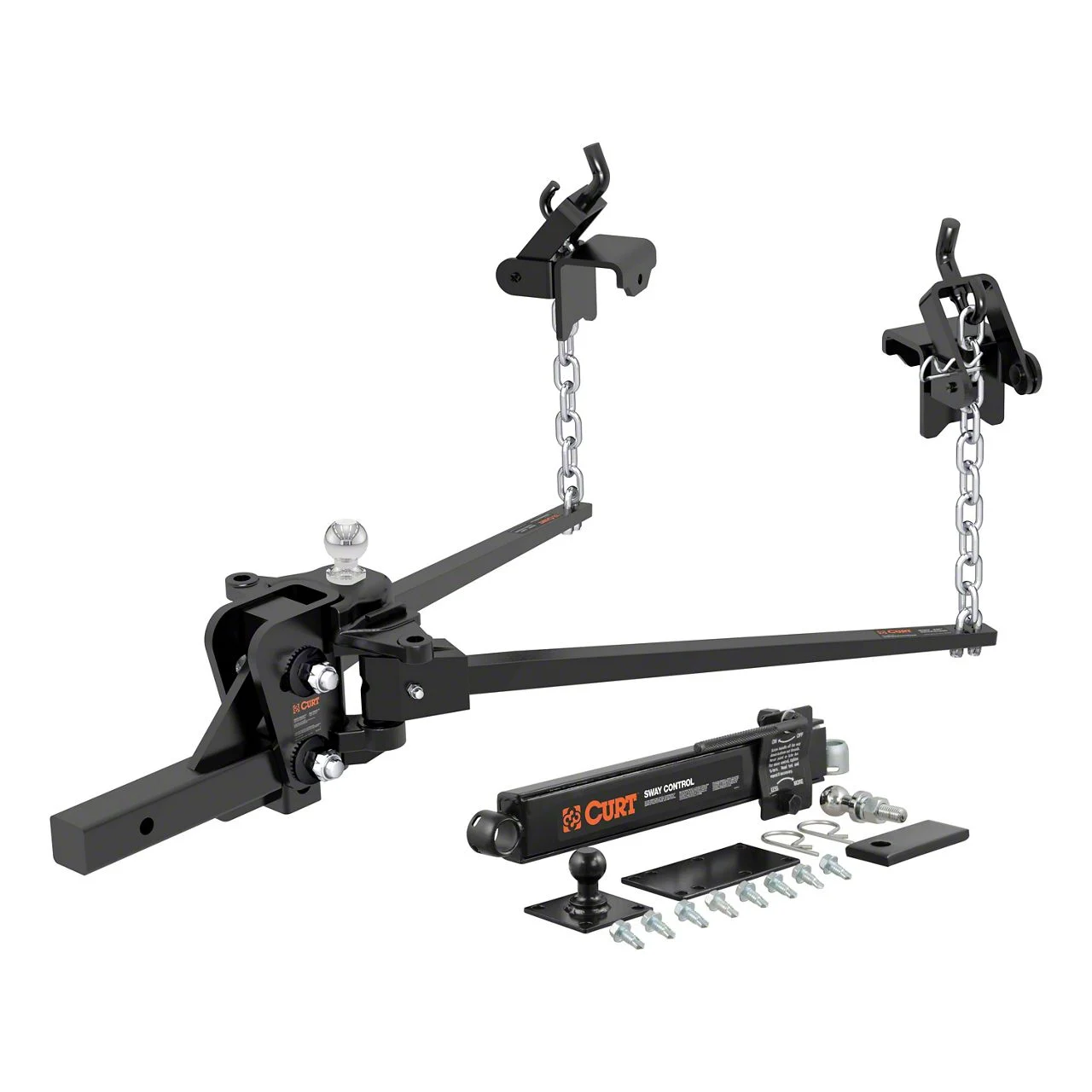 2-Inch Short Trunnion Bar Weight Distribution Receiver Hitch Kit; 10,000 to 15,000 lb. (Universal; Some Adaptation May Be Required)