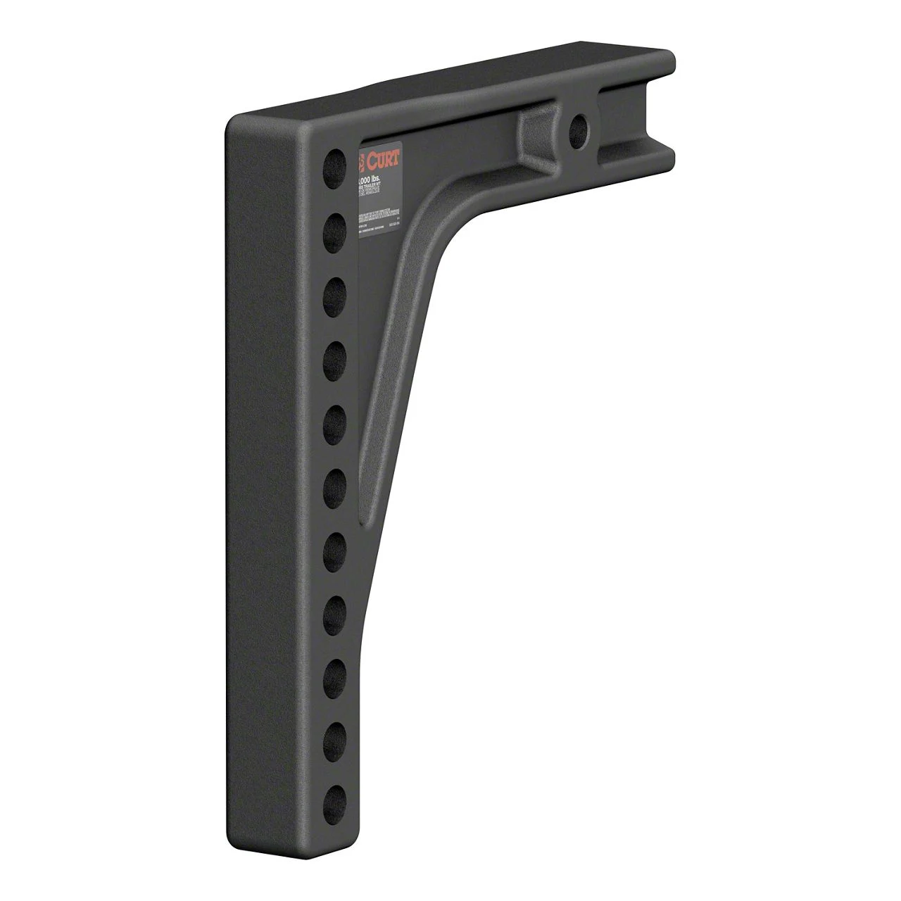 2.50-Inch Receiver Weight Distribution Hitch Shank; 8-Inch Drop (Universal; Some Adaptation May Be Required)