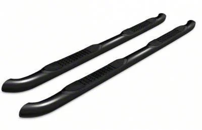 3-Inch Round Side Step Bars; Black (19-24 Ranger SuperCrew)