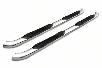 3-Inch Round Side Step Bars; Stainless Steel (19-26 Ranger SuperCrew)