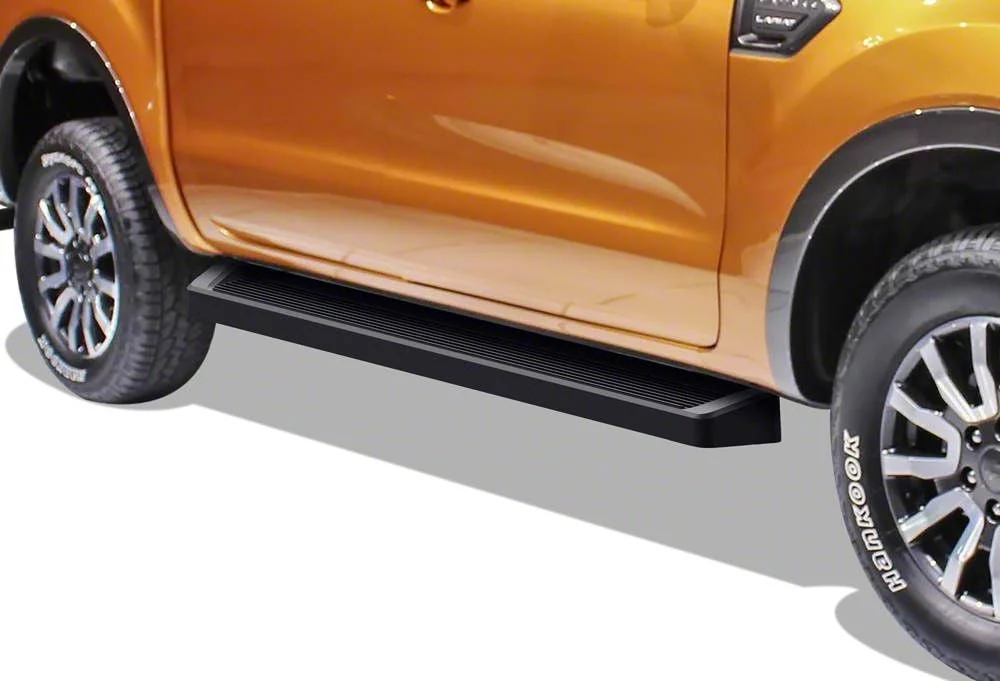6-Inch iRunning Boards; Black (19-26 Ranger SuperCrew)