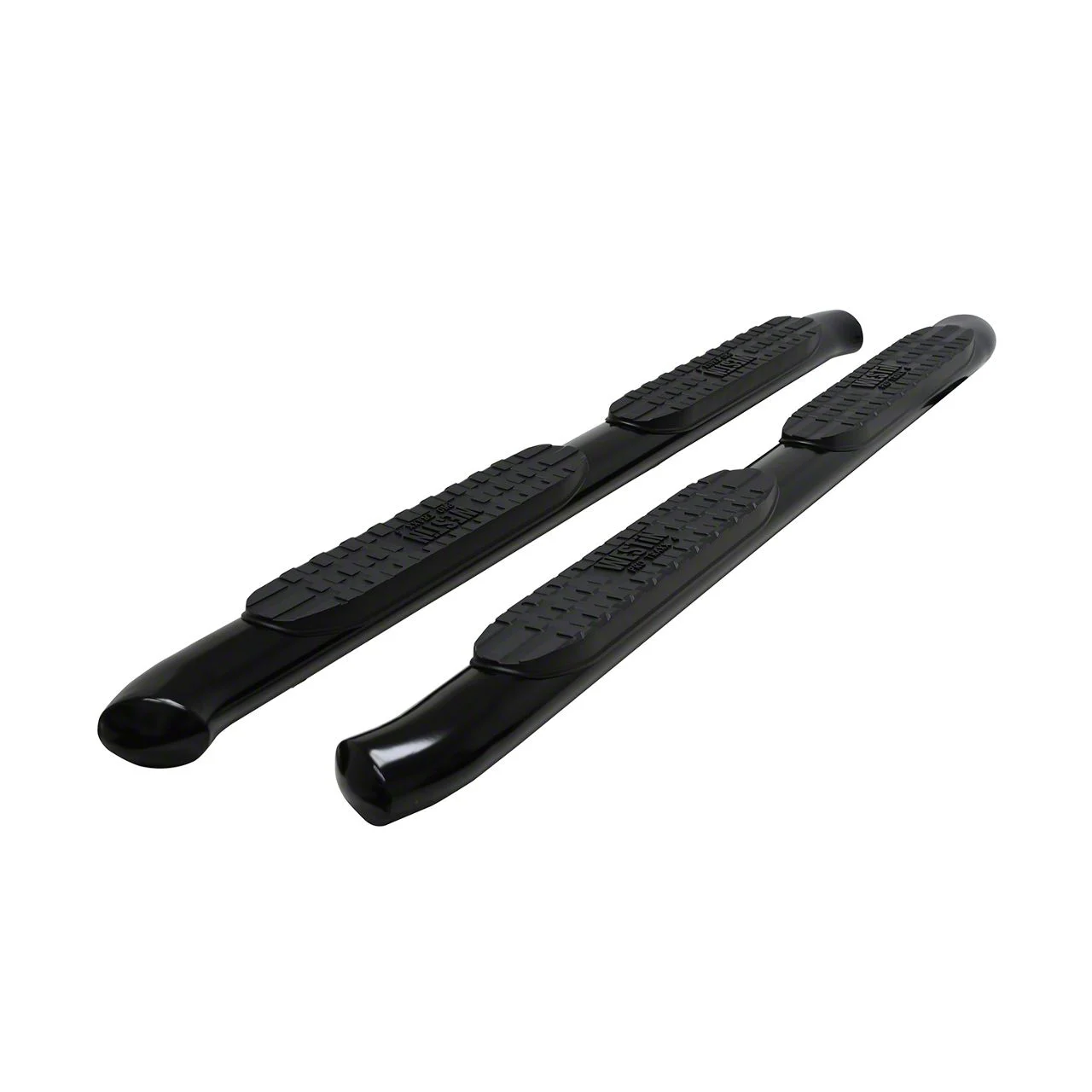Pro Traxx 4-Inch Oval Side Step Bars; Black (19-23 Ranger SuperCab)