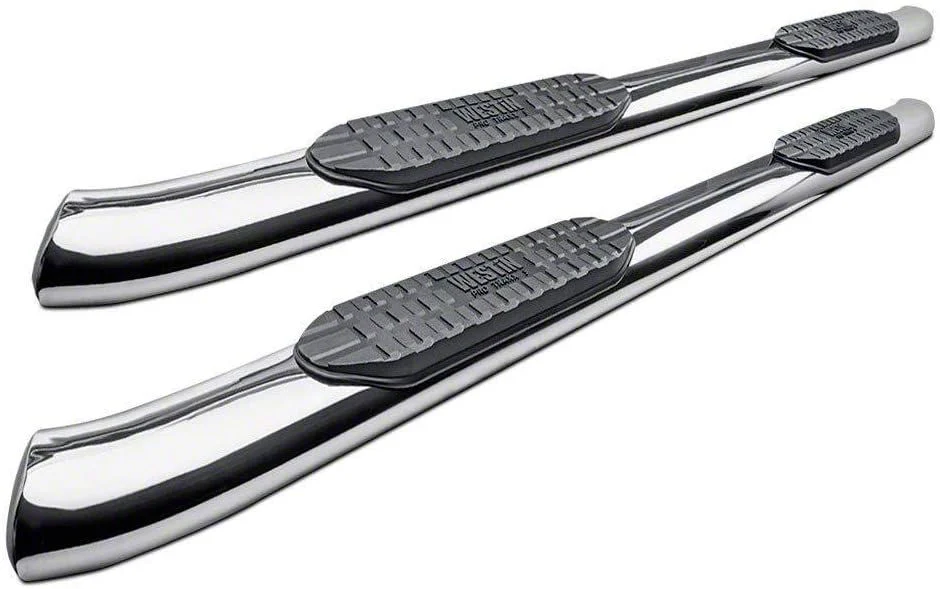 Westin Pro Traxx 5-Inch Oval Side Step Bars; Stainless Steel (19-26 Ranger SuperCrew)